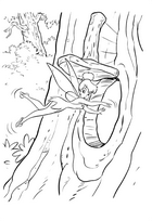 coloriage fee clochette se cache